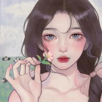 最火的漫画女生头像
