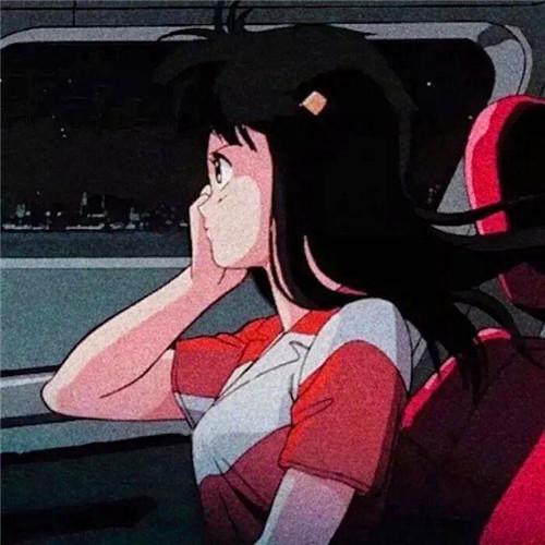 女生复古旧漫风格头像图片
