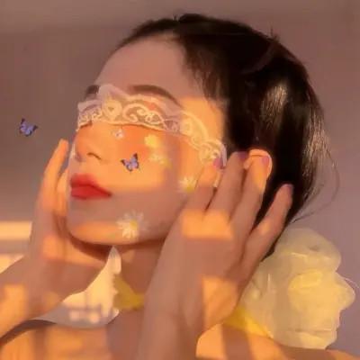 头像女加背景图片