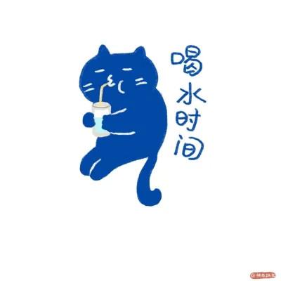 手绘猫咪表情包简笔画头像图片