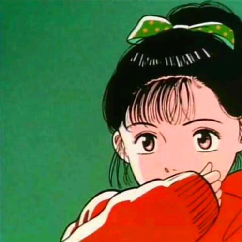 女生复古旧漫风格头像图片