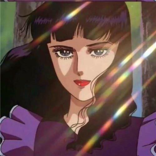 女生复古旧漫风格头像图片