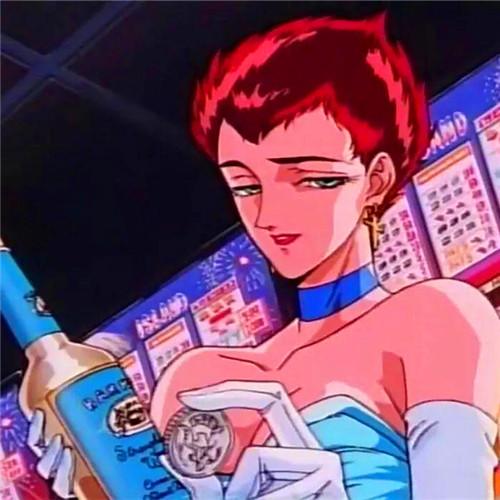女生复古旧漫风格头像图片