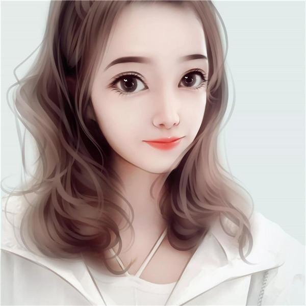 五官精致端庄大气成熟手绘女生头像图片
