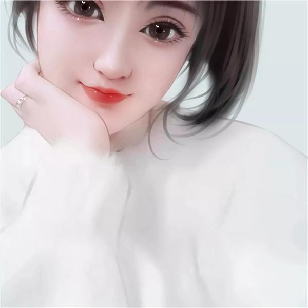 五官精致端庄大气成熟手绘女生头像图片