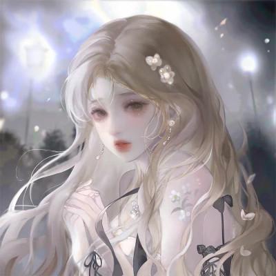 温柔唯美楚楚动人的女生头像动漫图片