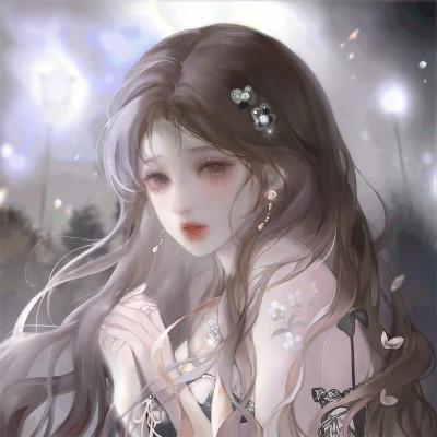 温柔唯美楚楚动人的女生头像动漫图片