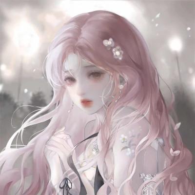 温柔唯美楚楚动人的女生头像动漫图片