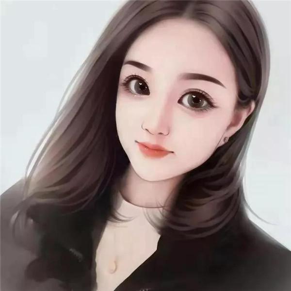 五官精致端庄大气成熟手绘女生头像图片