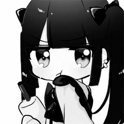 优质黑白动漫女头