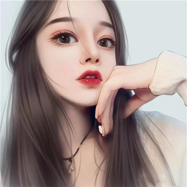五官精致端庄大气成熟手绘女生头像图片