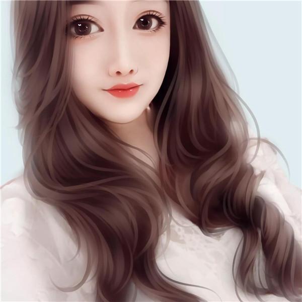 五官精致端庄大气成熟手绘女生头像图片