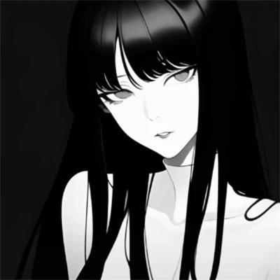 优质黑白动漫女头