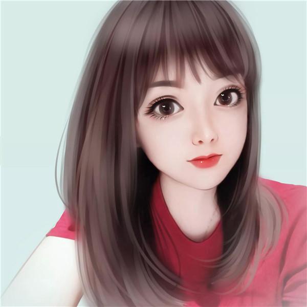 五官精致端庄大气成熟手绘女生头像图片