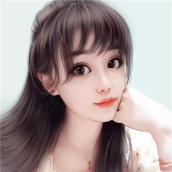 五官精致端庄大气成熟手绘女生头像图片