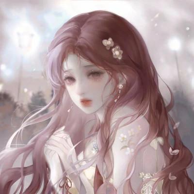 温柔唯美楚楚动人的女生头像动漫图片