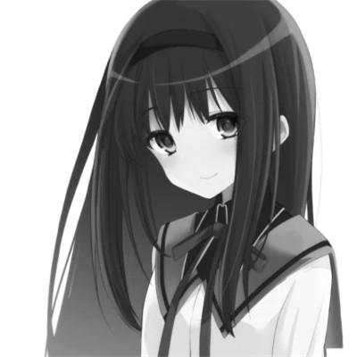 优质黑白动漫女头
