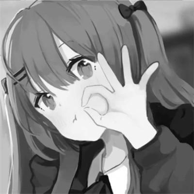 优质黑白动漫女头