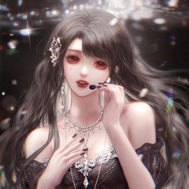 卡通头像最漂亮的手绘女生性感图片 不同发色