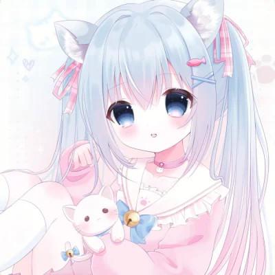 甜美少女可爱萌头像动漫