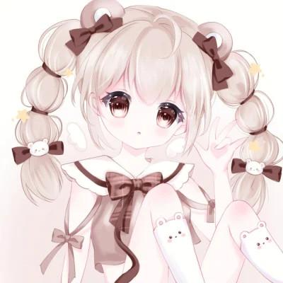 甜美少女可爱萌头像动漫