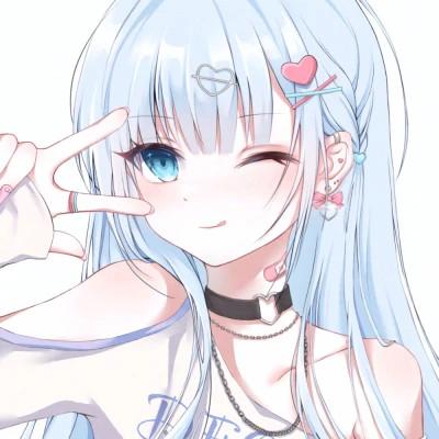 甜美少女可爱萌头像动漫