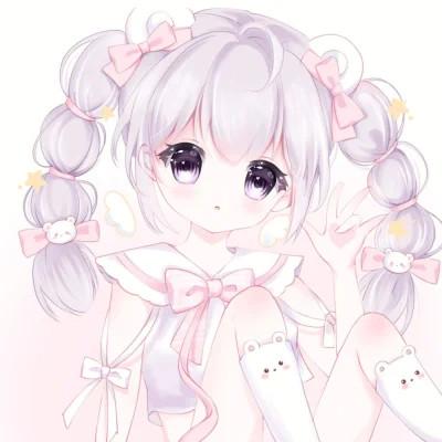 甜美少女可爱萌头像动漫