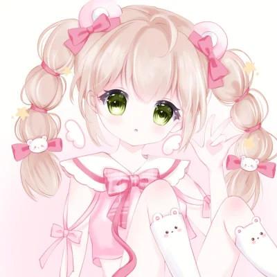 甜美少女可爱萌头像动漫
