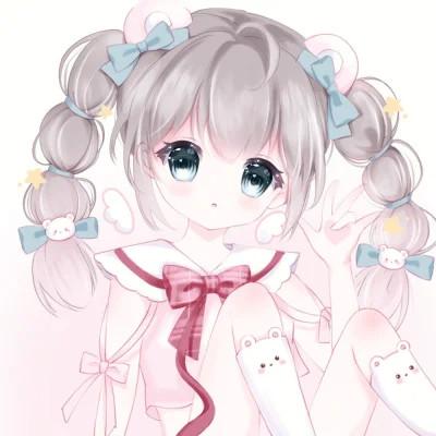 甜美少女可爱萌头像动漫