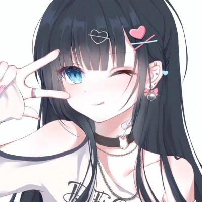 甜美少女可爱萌头像动漫