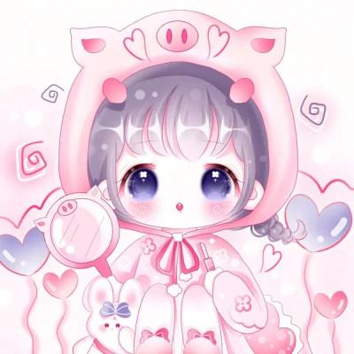 甜美少女可爱萌头像动漫