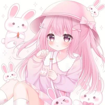 甜美少女可爱萌头像动漫