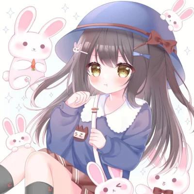 甜美少女可爱萌头像动漫