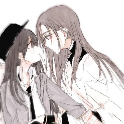 女女cp情侣头像百合御姐