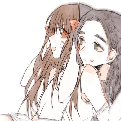 女女cp情侣头像百合御姐