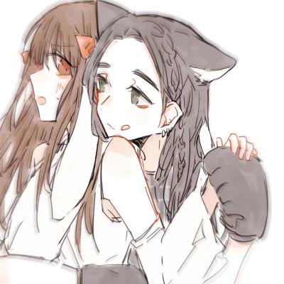 女女cp情侣头像百合御姐