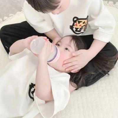 情头小朋友一男一女可爱