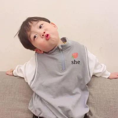 情头小朋友一男一女可爱