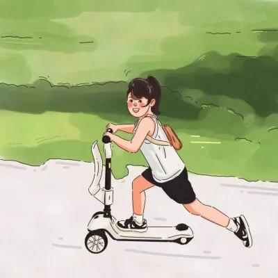 插画情头一对两张一左一右图片