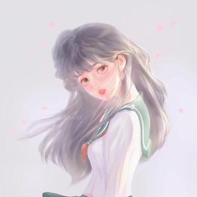 女生闺蜜头像一左一右动漫图片