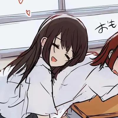 女生闺蜜头像一左一右动漫图片