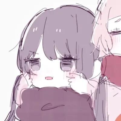 女生闺蜜头像一左一右动漫图片