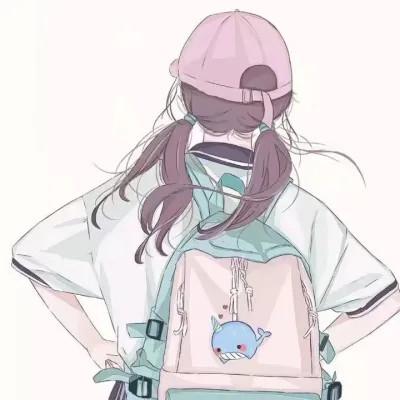 女生闺蜜头像一左一右动漫图片