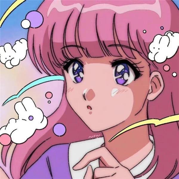 头像女古早日漫旧漫高清图片