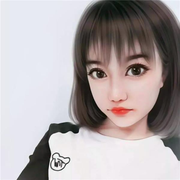手绘轻熟女生头像 颜值超高时尚潮流