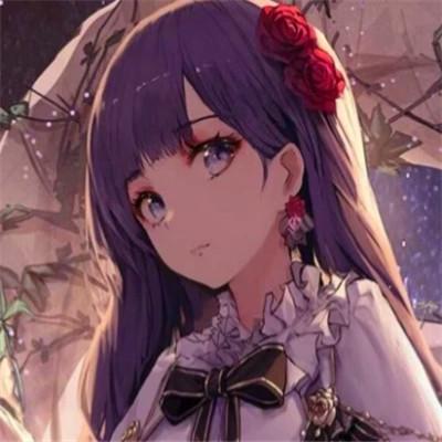 唯美漫画女头像有气质图片