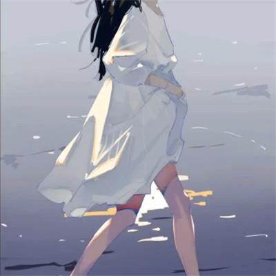 唯美漫画女头像有气质图片