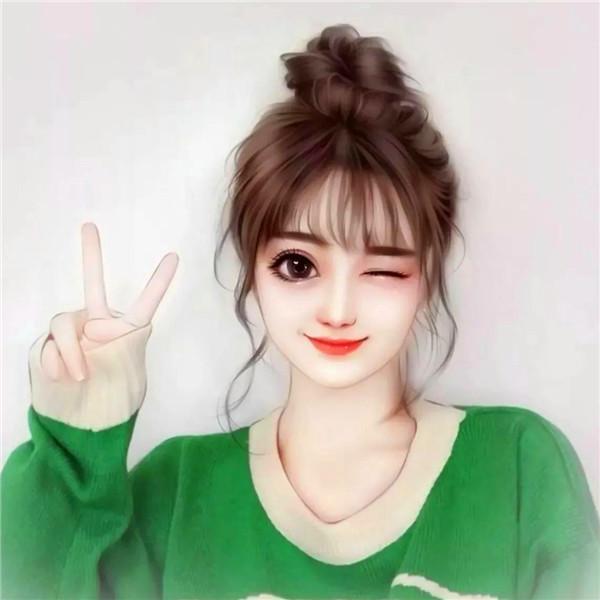 手绘轻熟女生头像 颜值超高时尚潮流