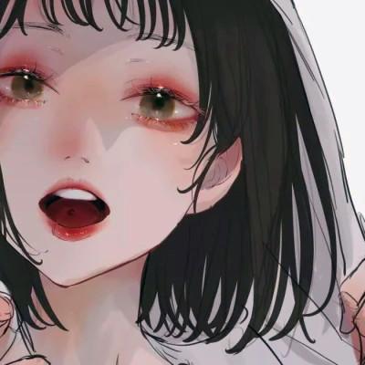 唯美漫画女头像有气质图片