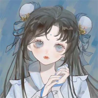 唯美漫画女头像有气质图片